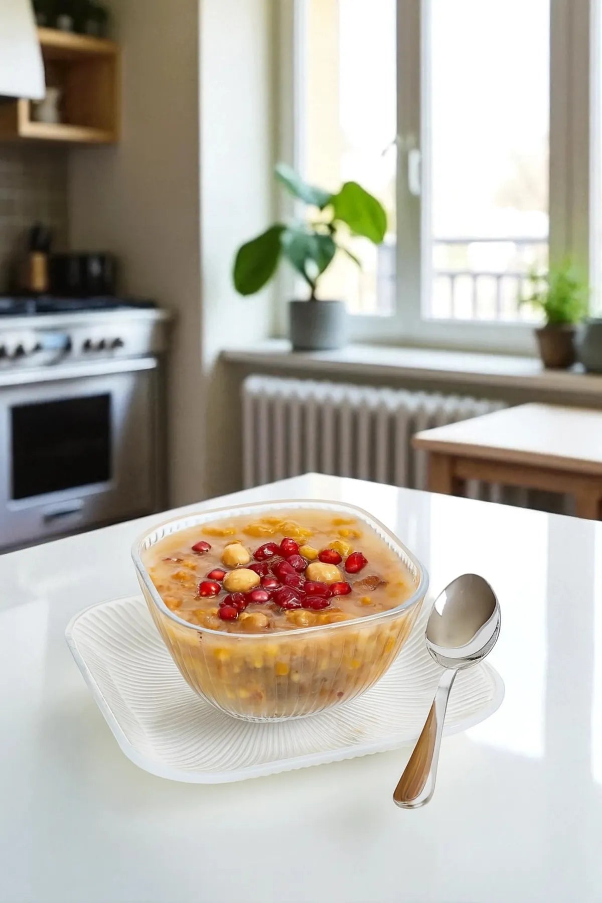 Set of 6 Glass Bowls with Plates