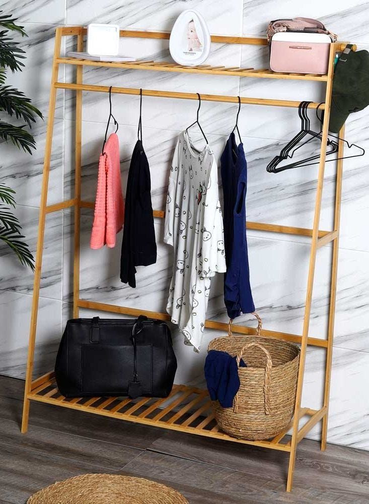 Bamboo Garment Coat Rack
