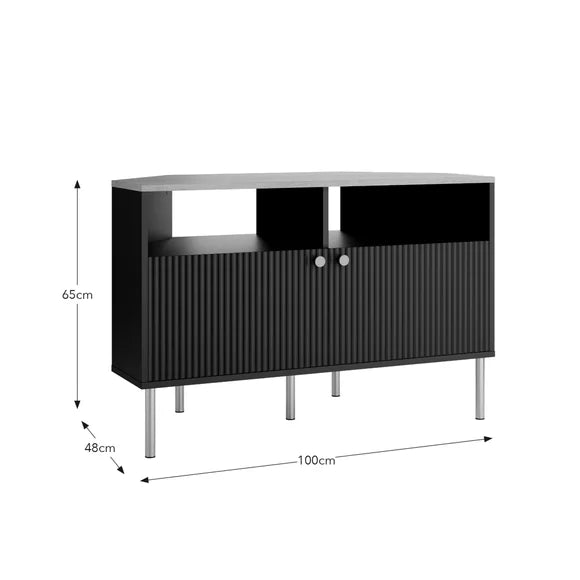 Georgi High Corner TV Unit for TVs up to 60