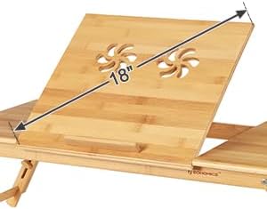 SONGMICS Bamboo Laptop Desk LLD004