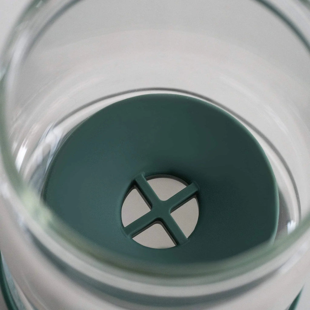 Flip-Over Glass Pickle Jar