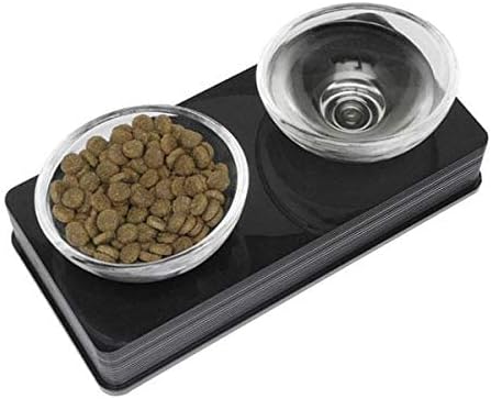 Catit Style 2-Bowl Glass Dinner Set for Pets
