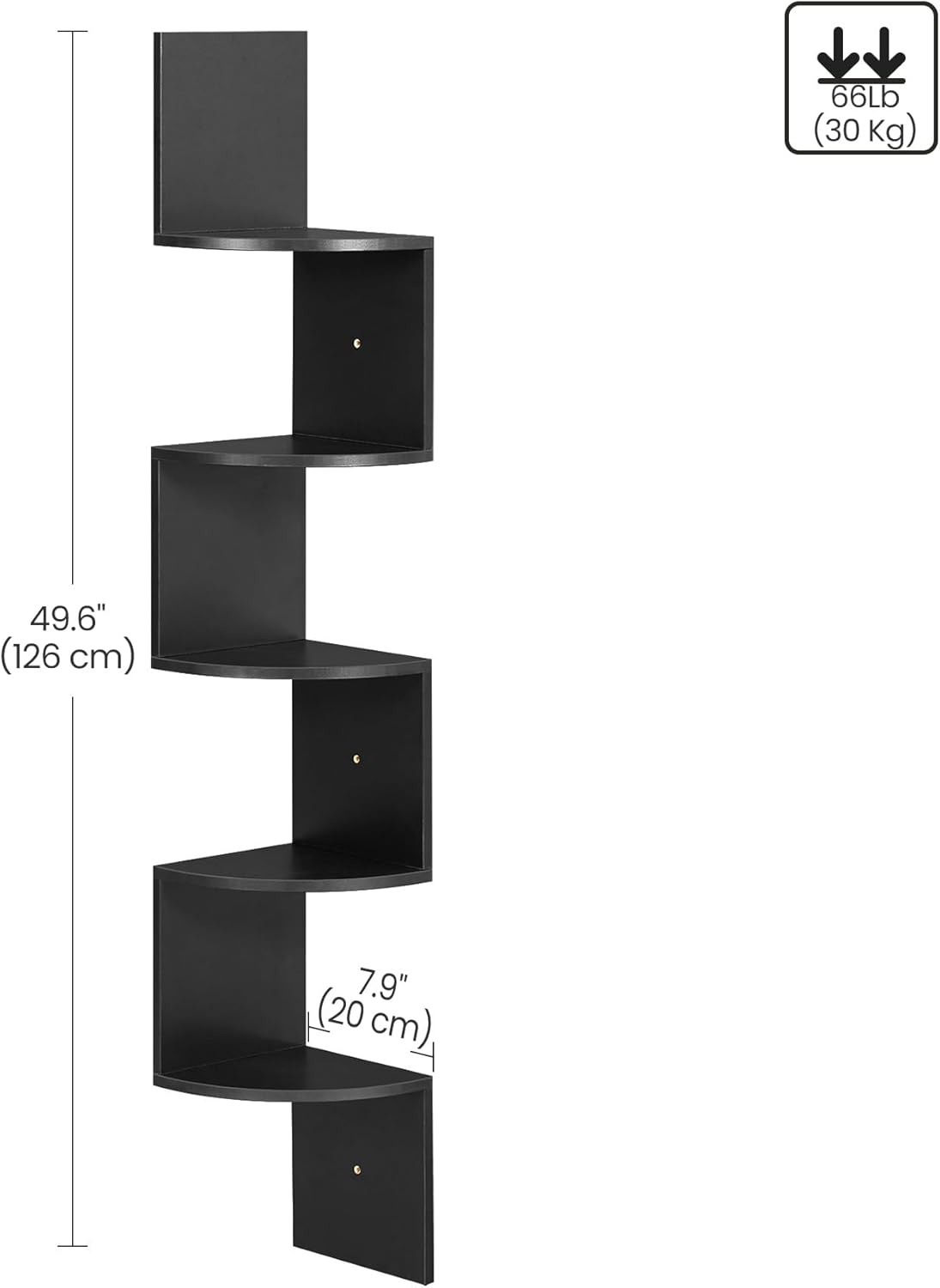 VASAGLE Corner Shelf LBC072B01