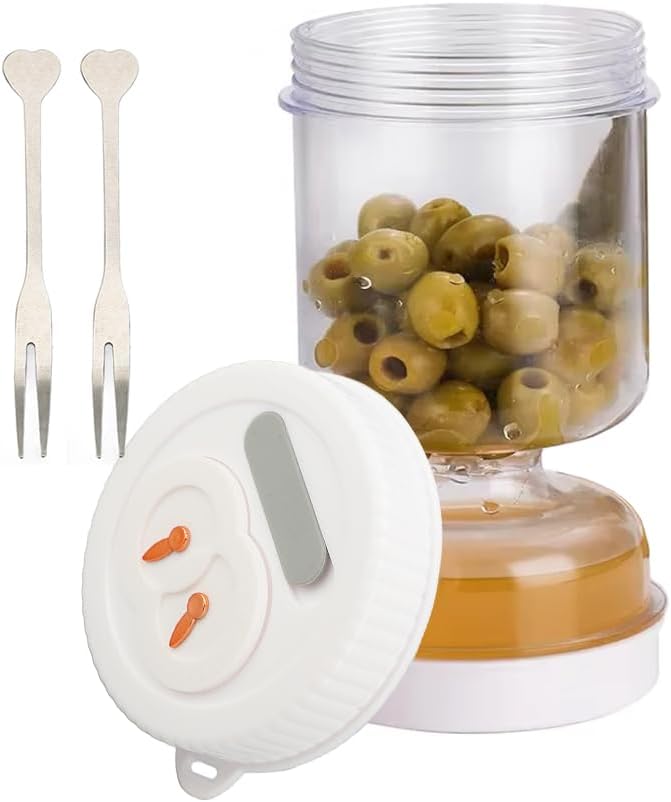 Leak-Proof Glass Pickle & Olive Jar
