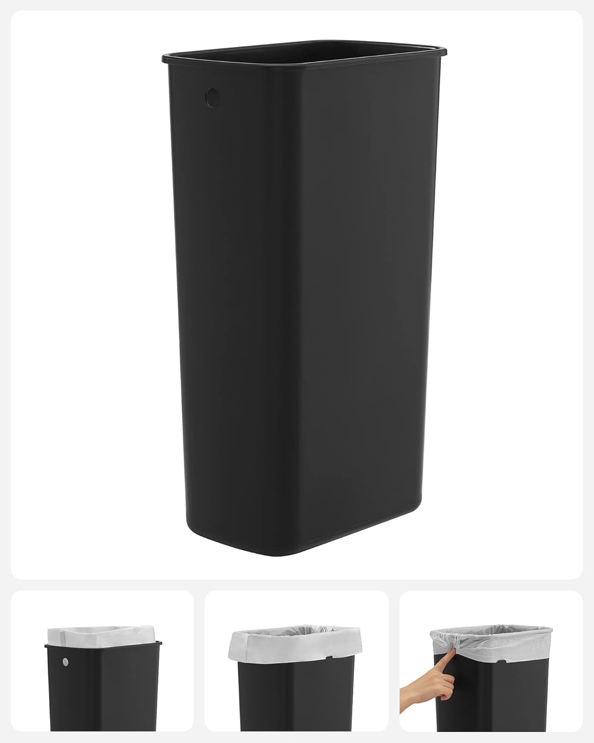 SONGMICS Pedal Bin LTB40WT