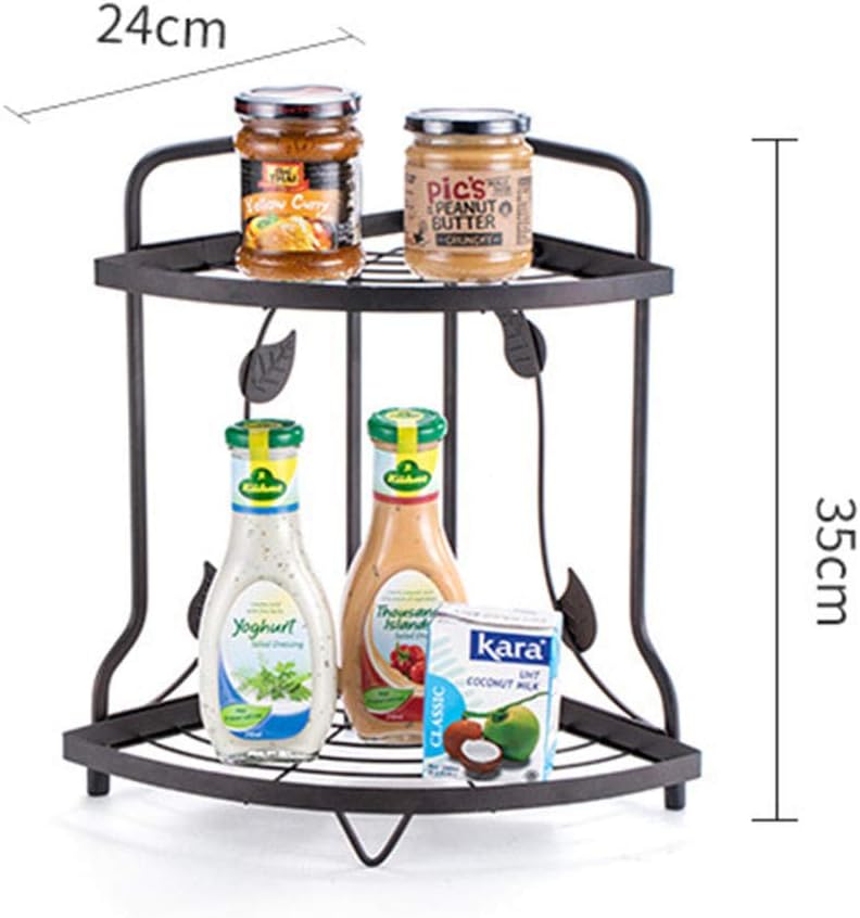 2-Tier Multifunctional Corner Rack