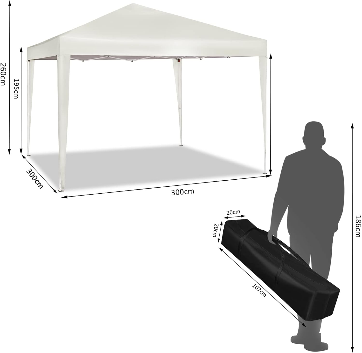 WOLTU Pop-up Camping Pagoda Tent