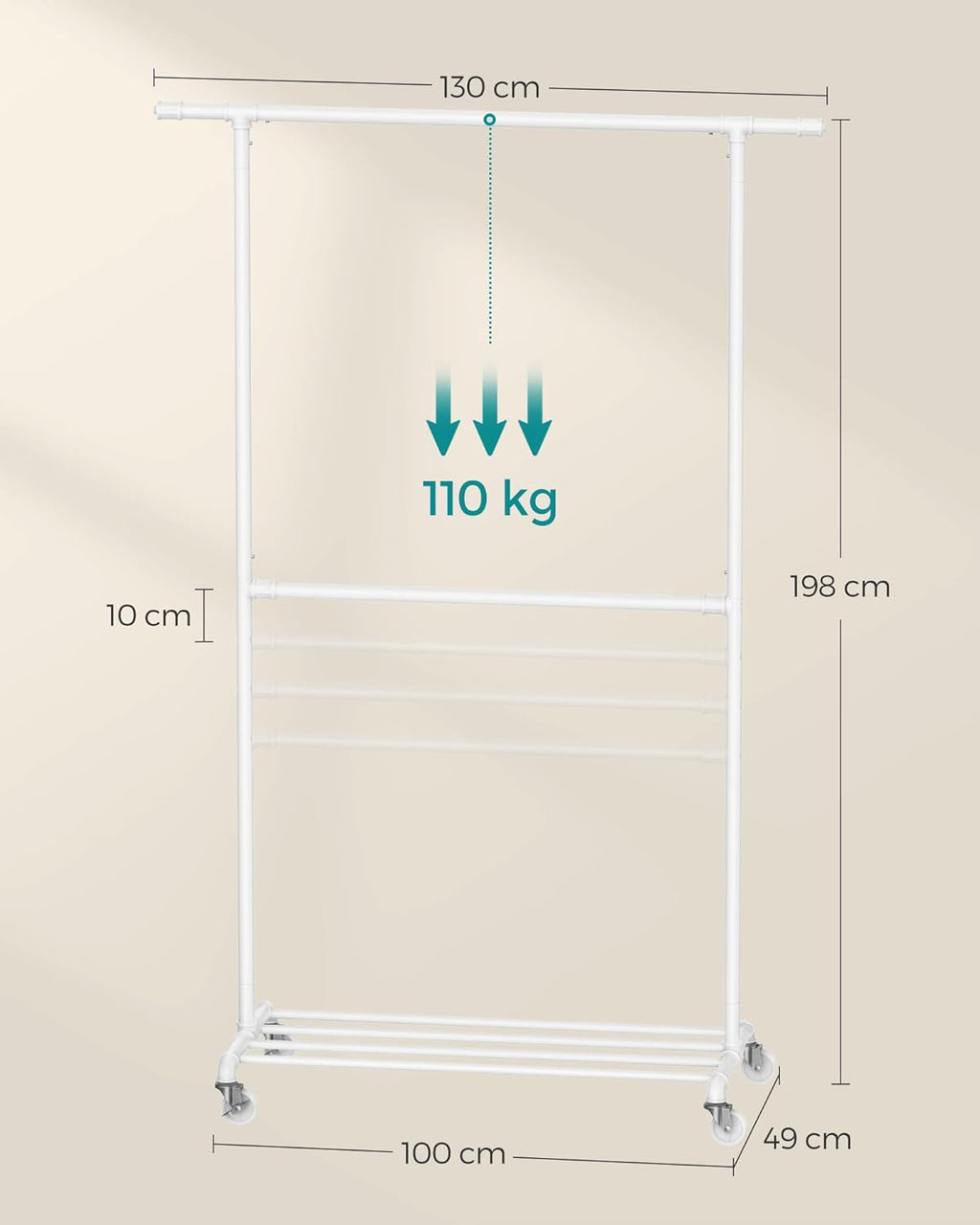 SONGMICS Clothes Rack HSR062W01V1