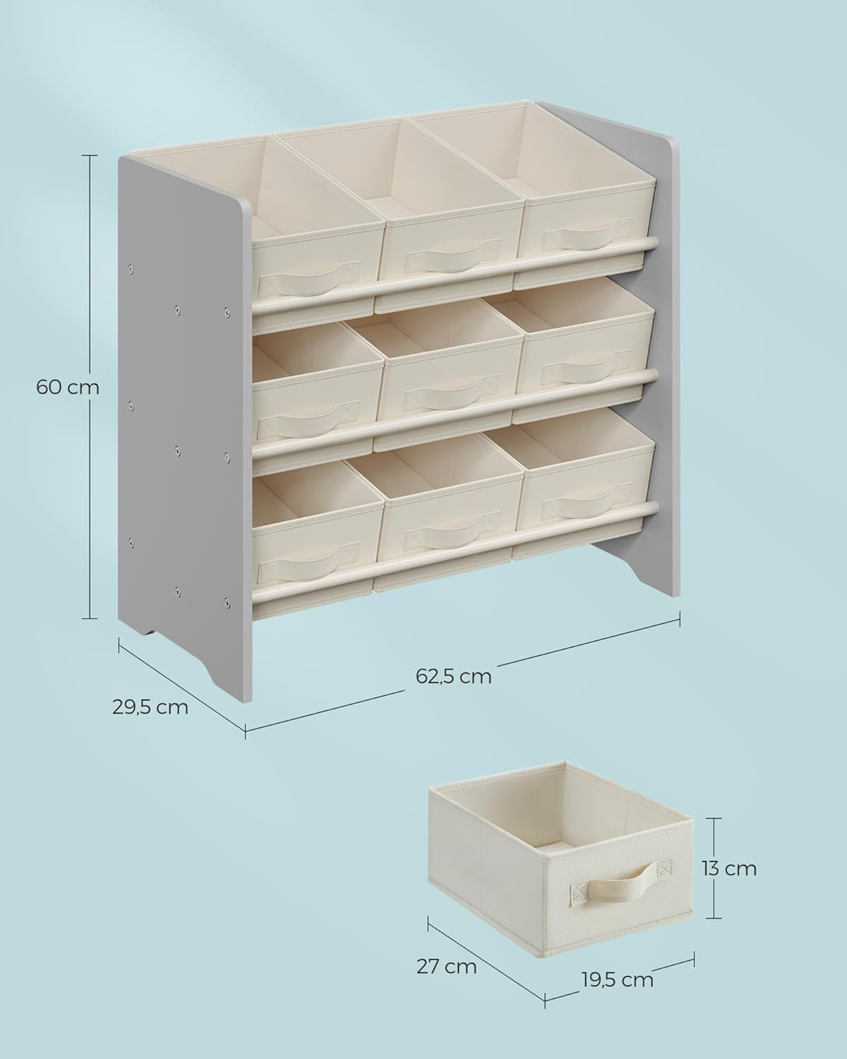 SONGMICS Children's Shelf GKR033G10