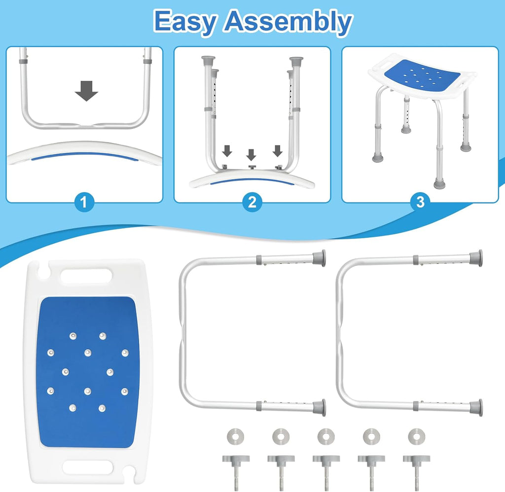 EUGAD Adjustable Shower Stool