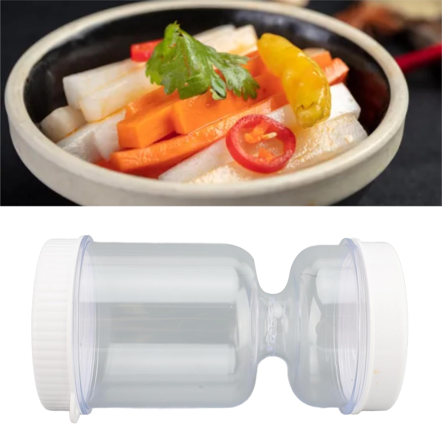 Leak-Proof Glass Pickle & Olive Jar