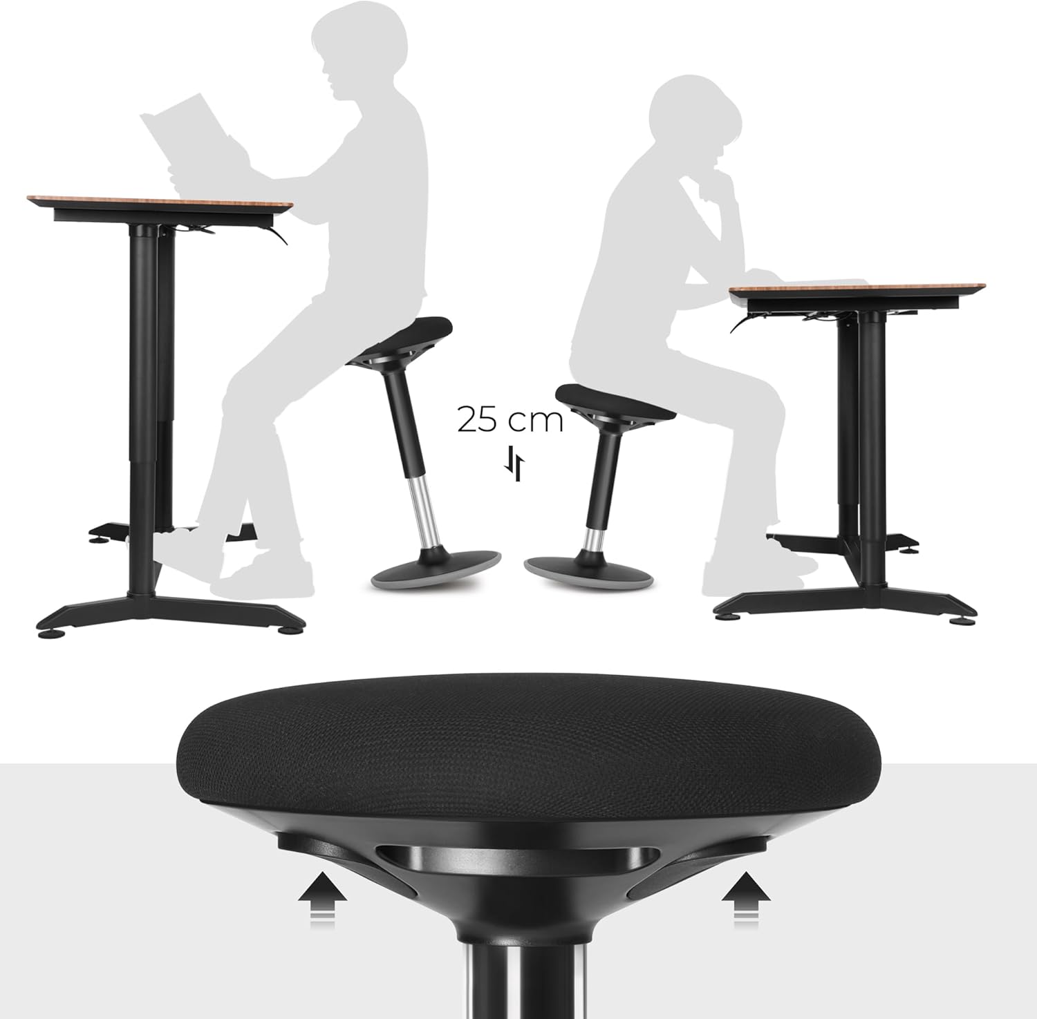 Songmics Office Stool OSC05BK