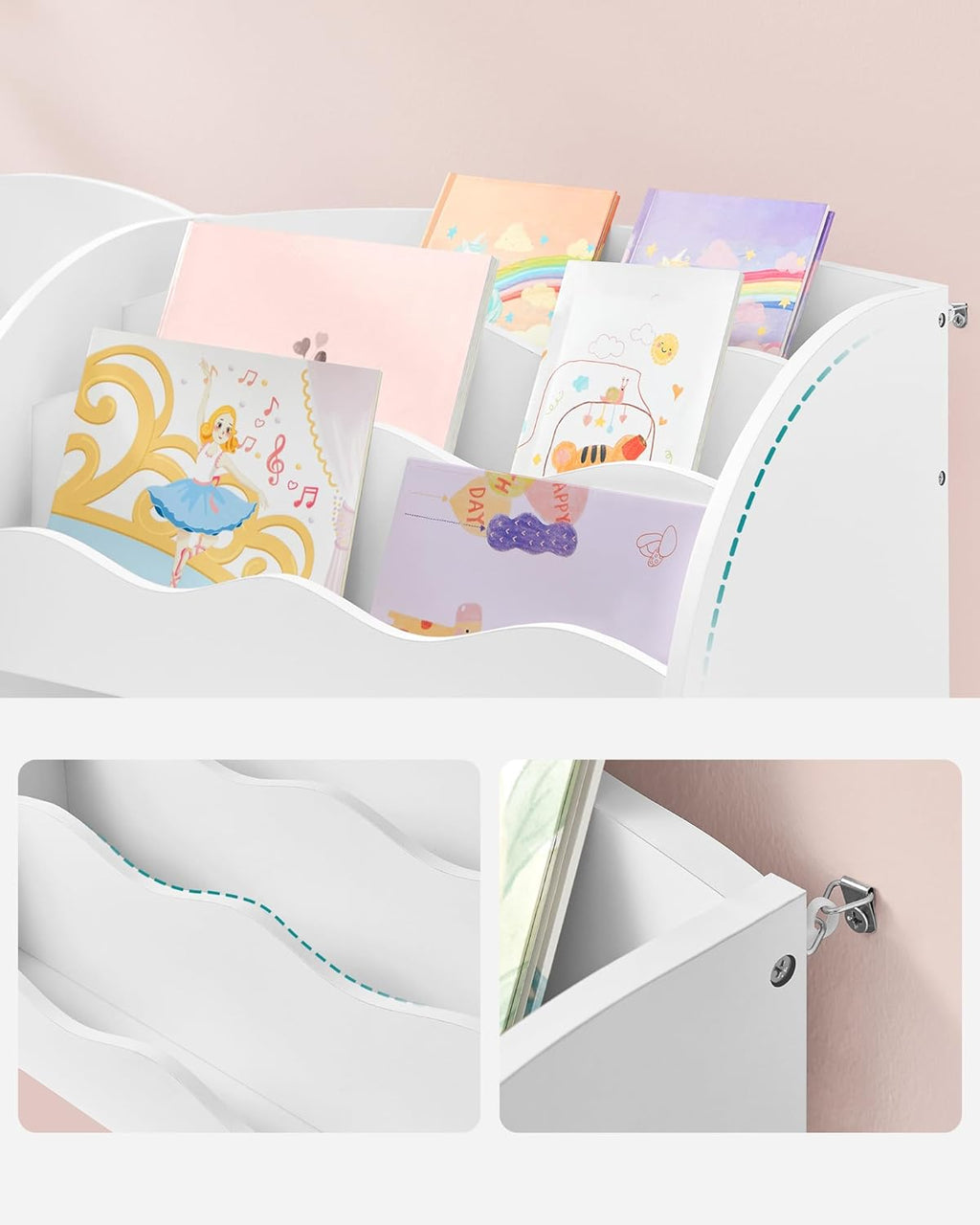 SONGMICS Kids Storage Shelf GKR042w01