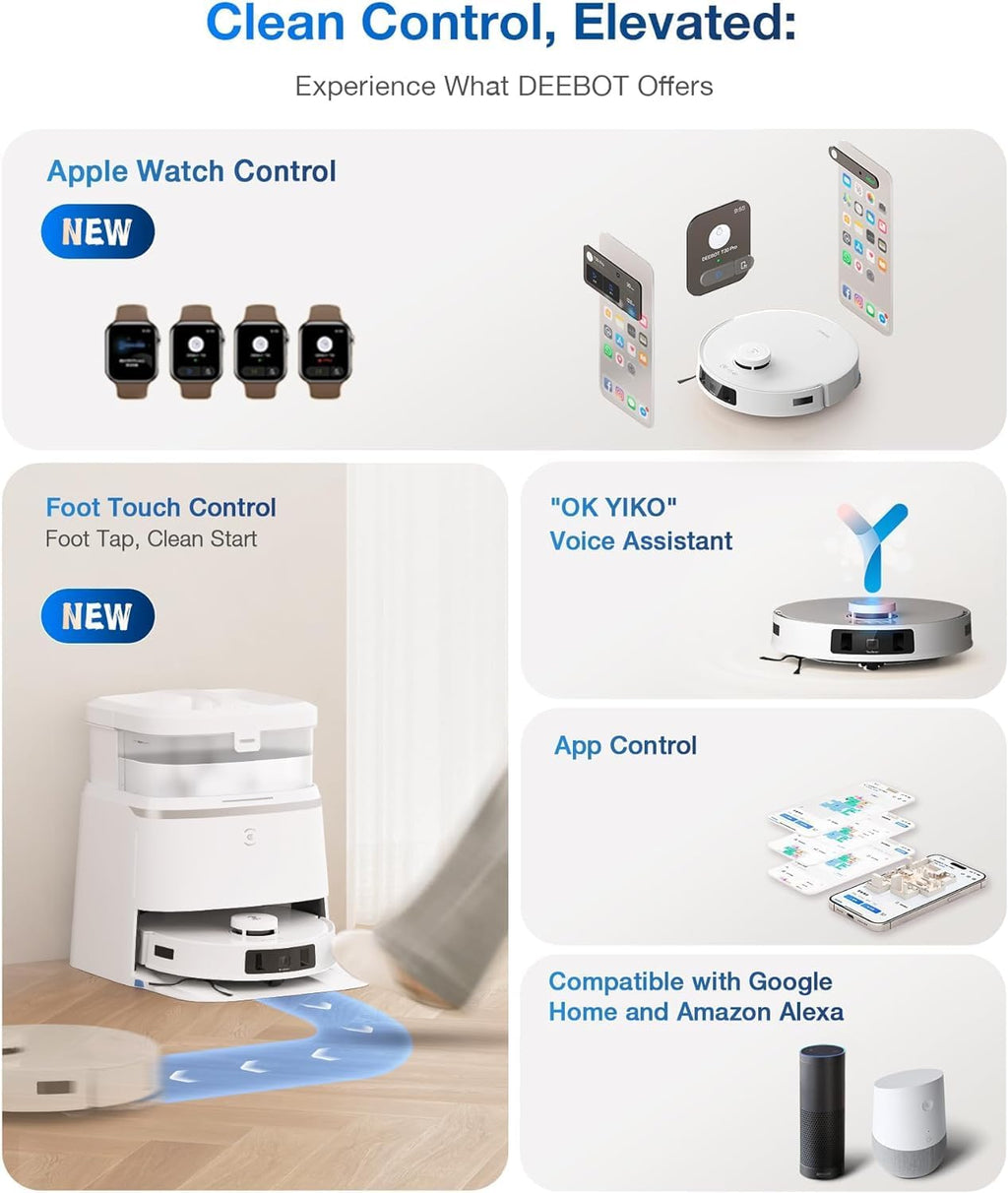 ECOVACS DEEBOT T30 PRO Omni Robot Vacuum Cleaner