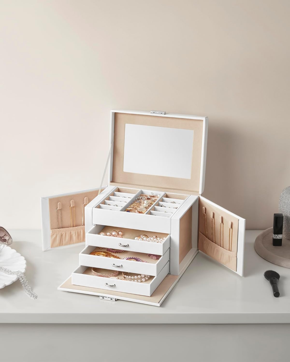 SONGMICS Jewellery Box JBC159W01