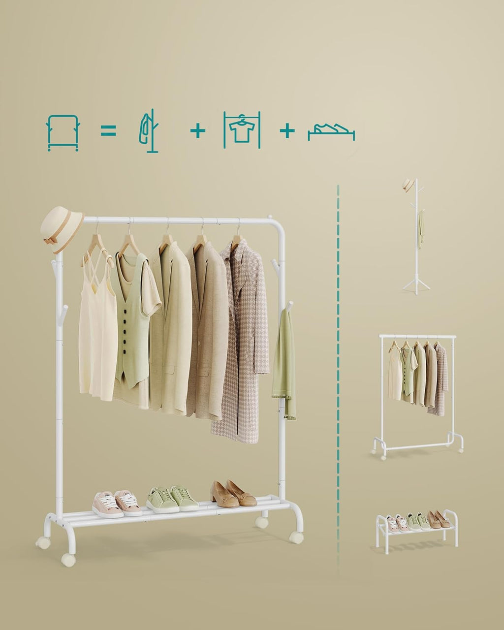 SONGMICS Clothes Rack HSR131W01