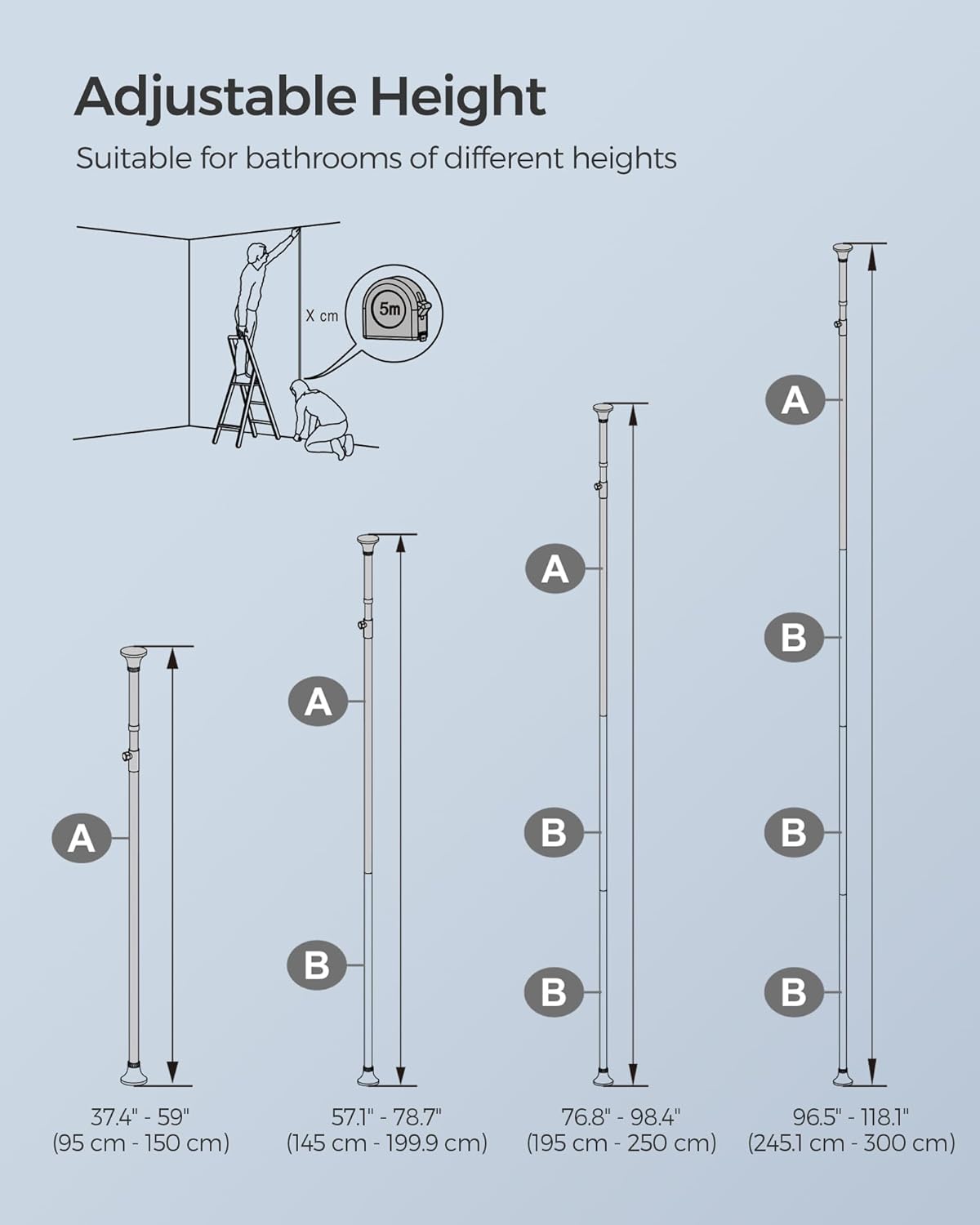 SONGMICS Shower Caddy BCB002B01