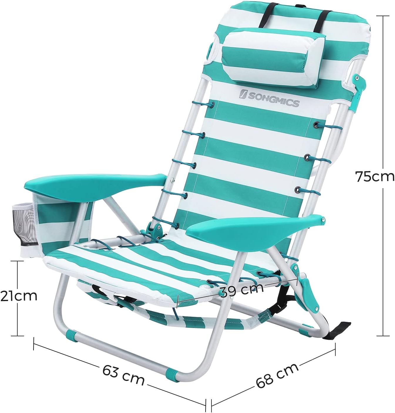 SONGMICS Beach Chair GCB62JW
