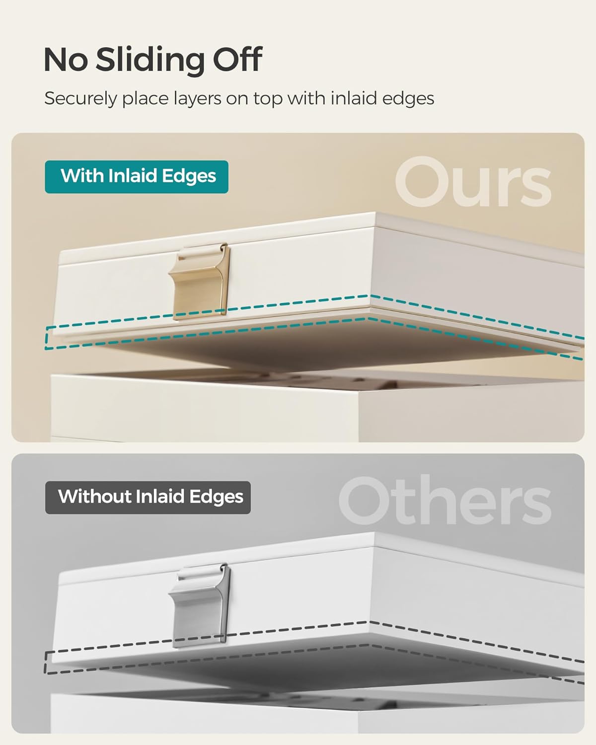 SONGMICS Jewellery Box JBC195W01
