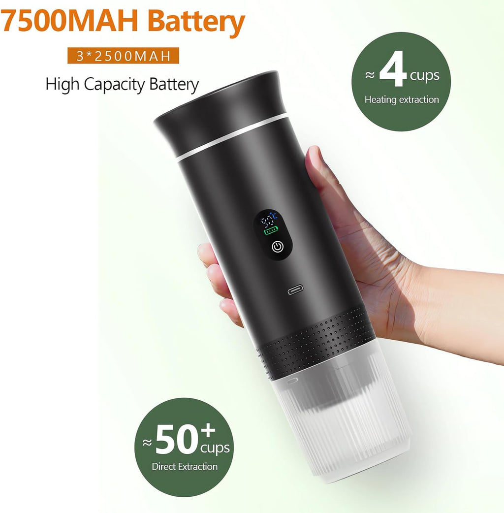 3-in-1 Portable Coffee Maker with Self-Heating