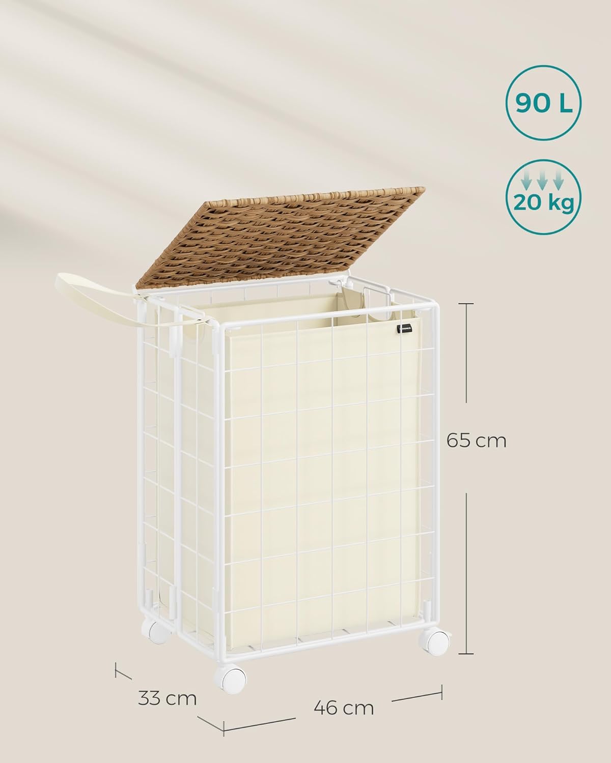 Songmics Laundry Basket LCB290N01