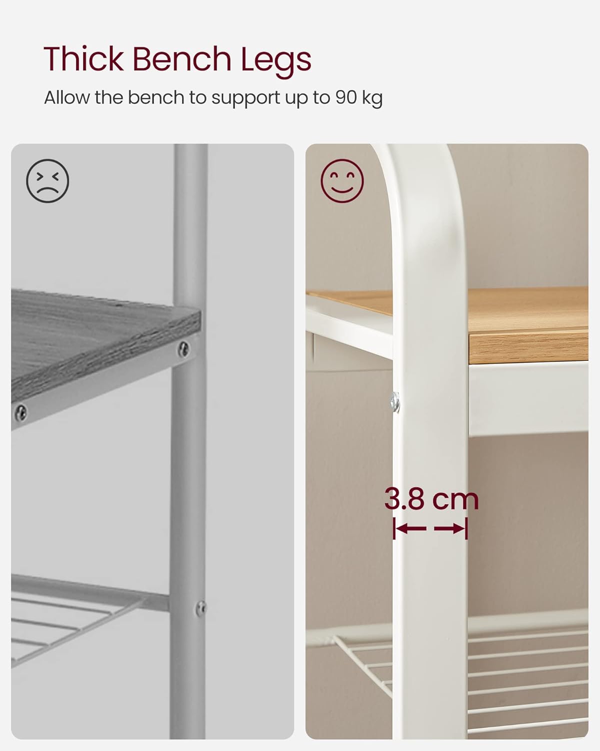 VASAGLE Coat Rack HSR40W