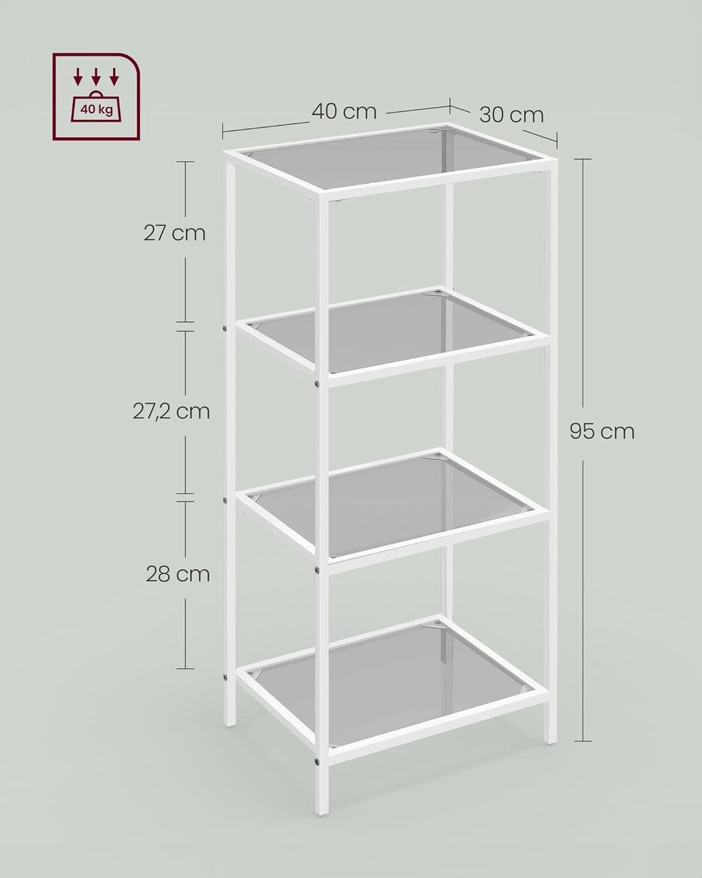 VASAGLE Bathroom Shelf