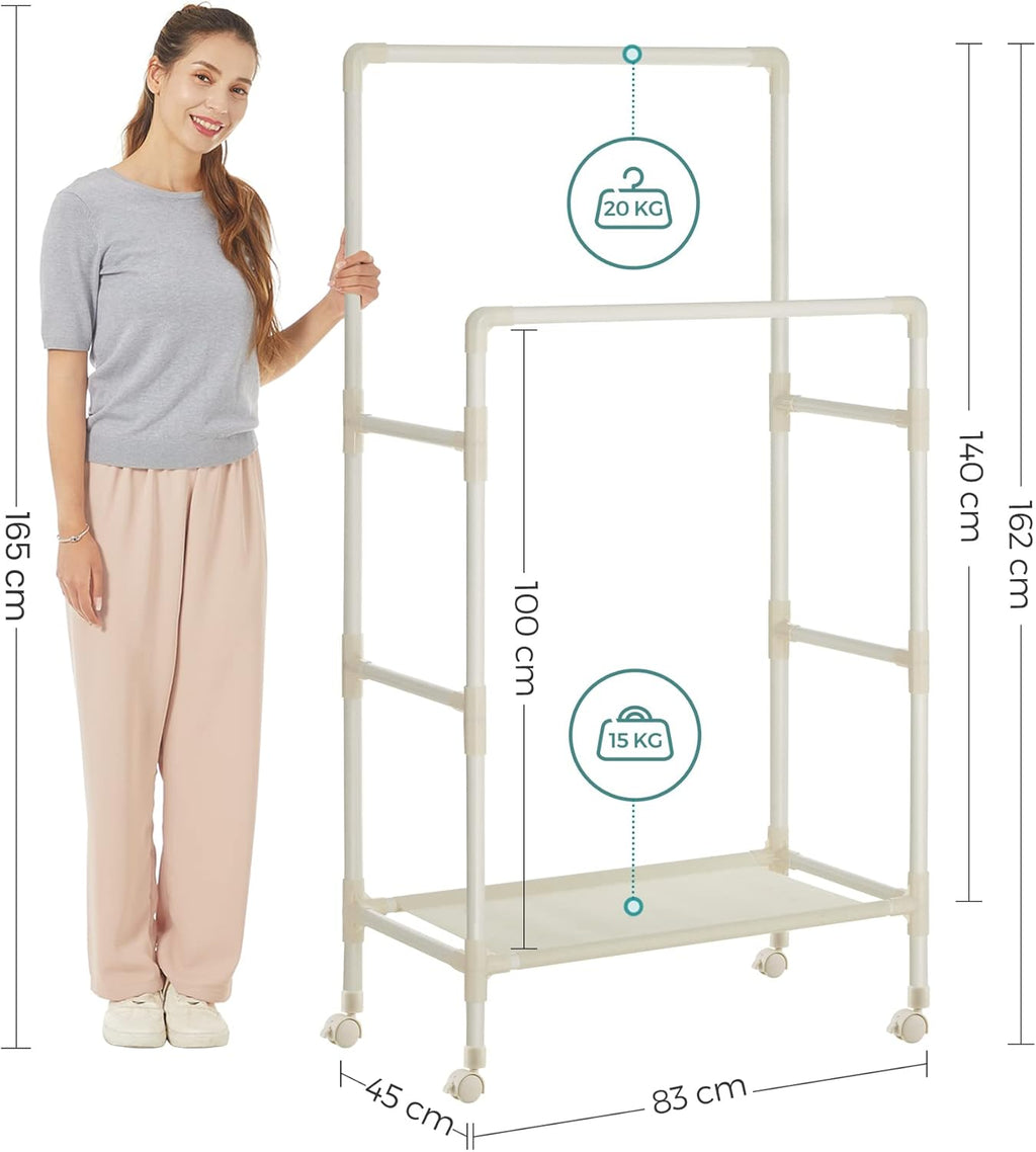 SONGMICS Metal Clothes Rack RDT101W02