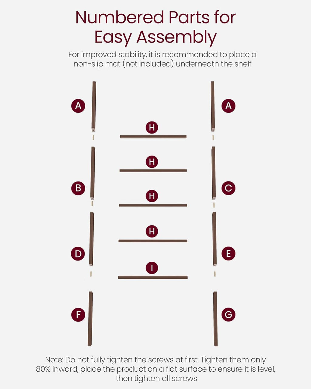 VASAGLE 5-Tier Ladder Shelf LLS018T51
