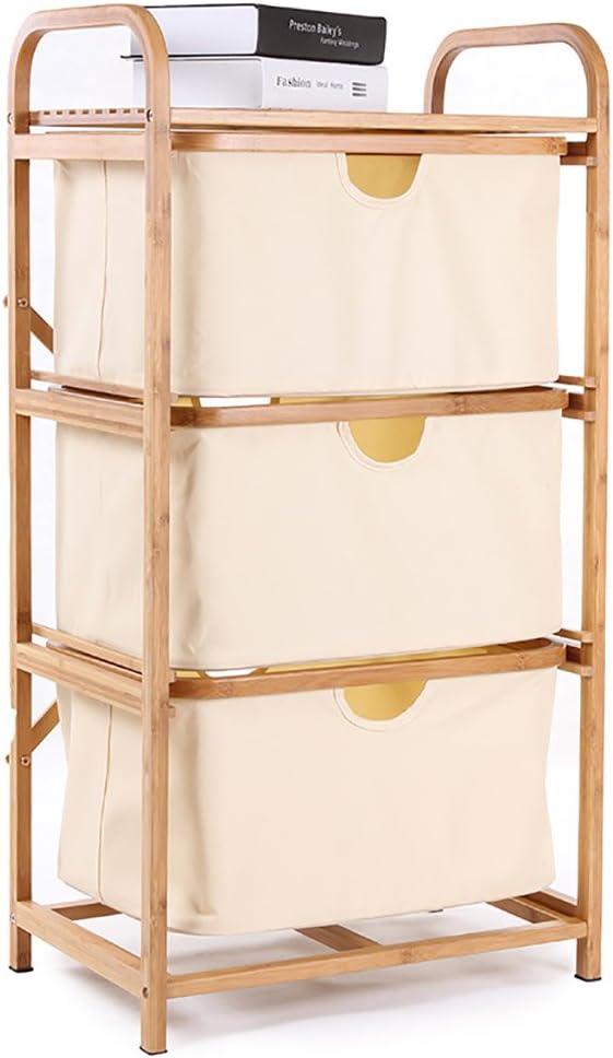 Bamboo Laundry Basket and Shelf
