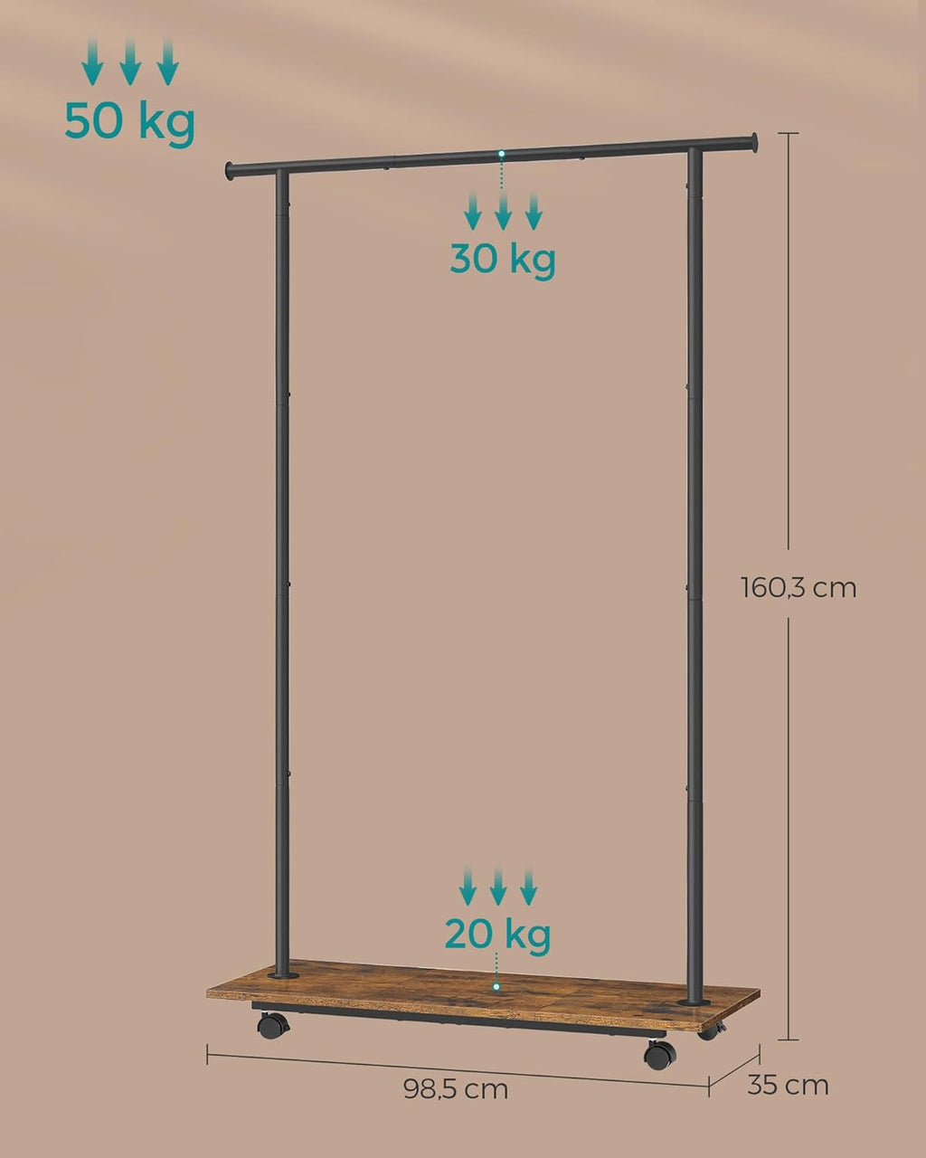 SONGMICS Clothes Rack HSR151B01