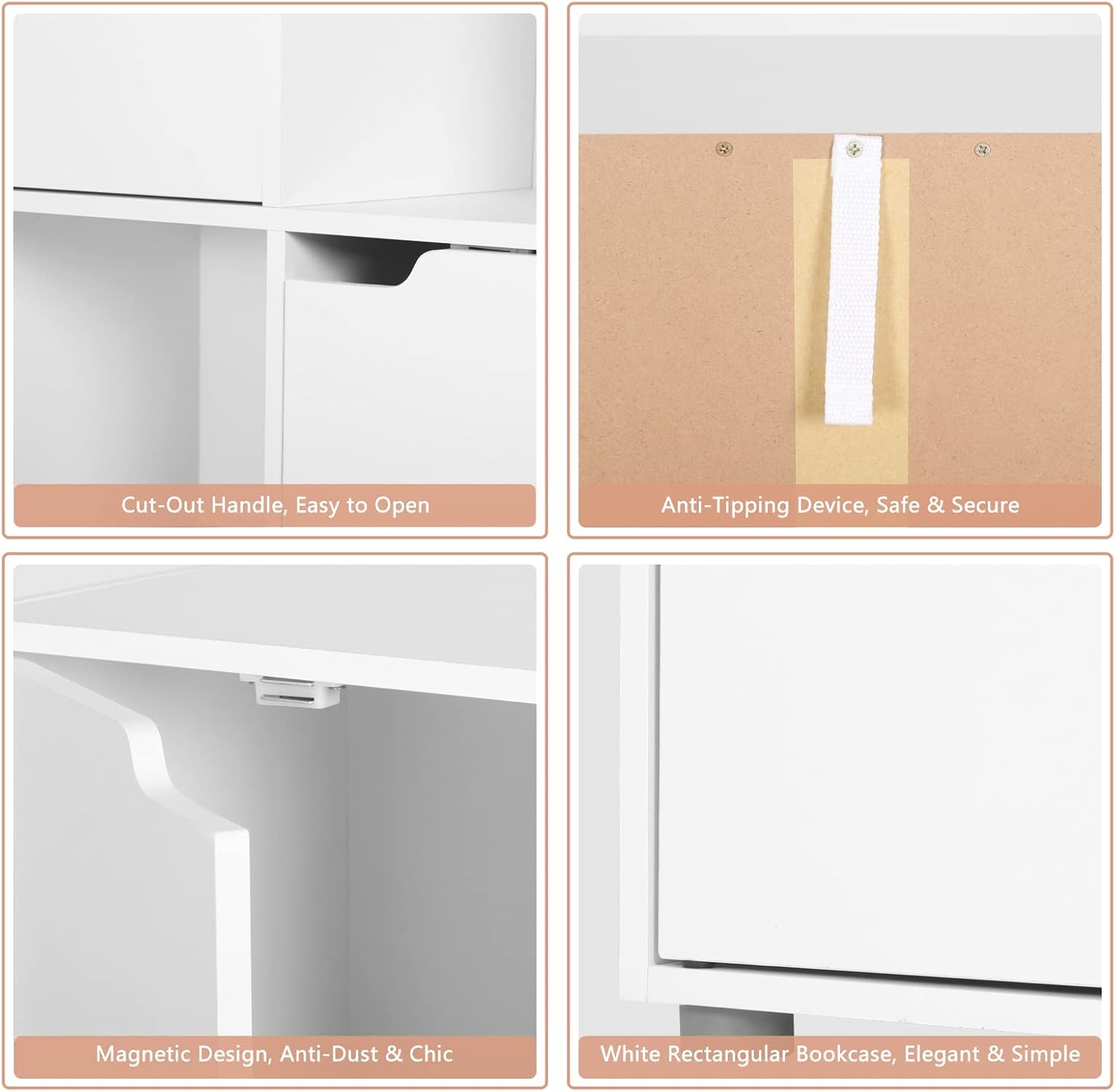 WOLTU Bookcase Standing Storage Rack