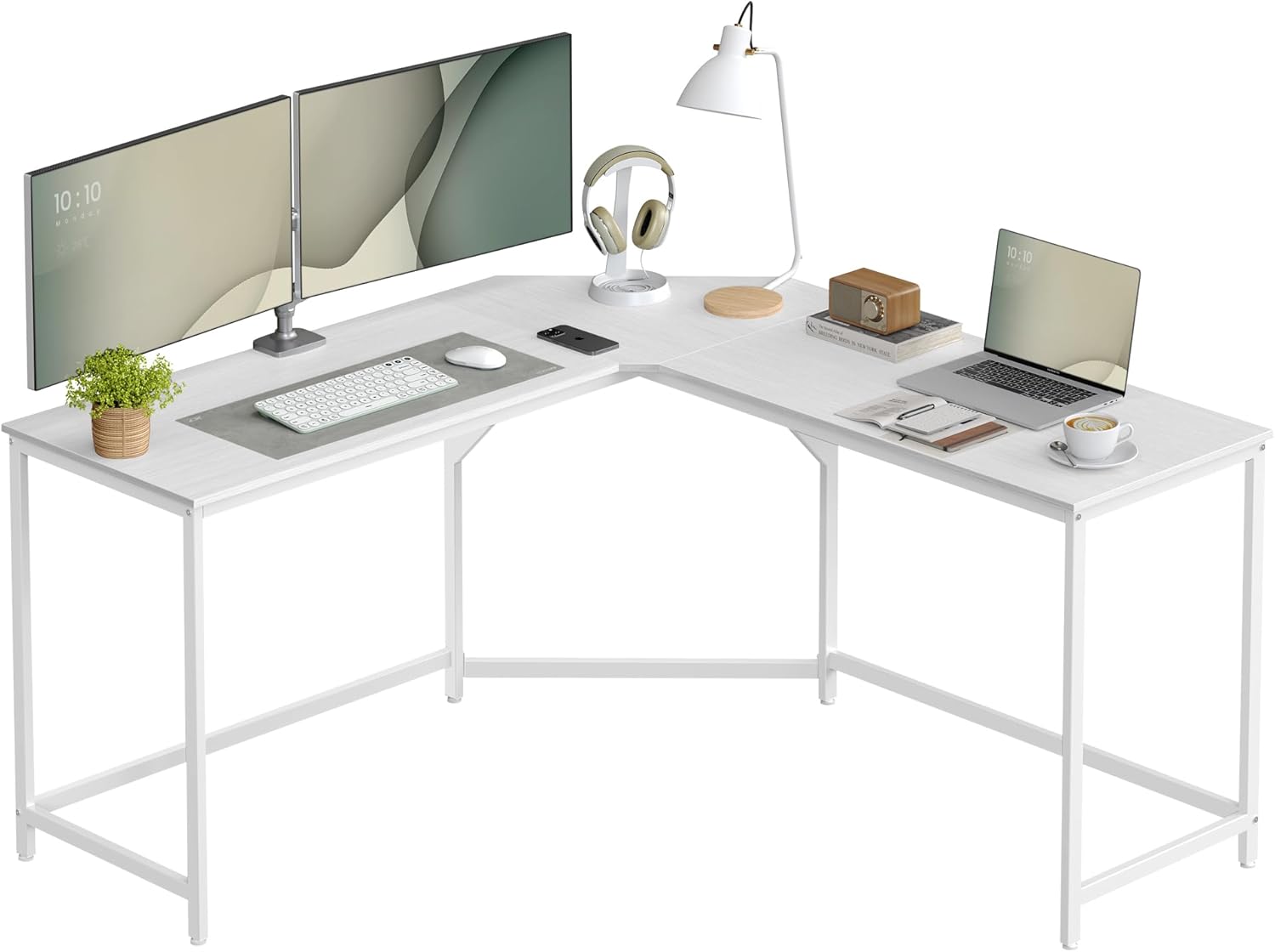 VASAGLE L-Shaped Corner Computer Desk LWD073W01