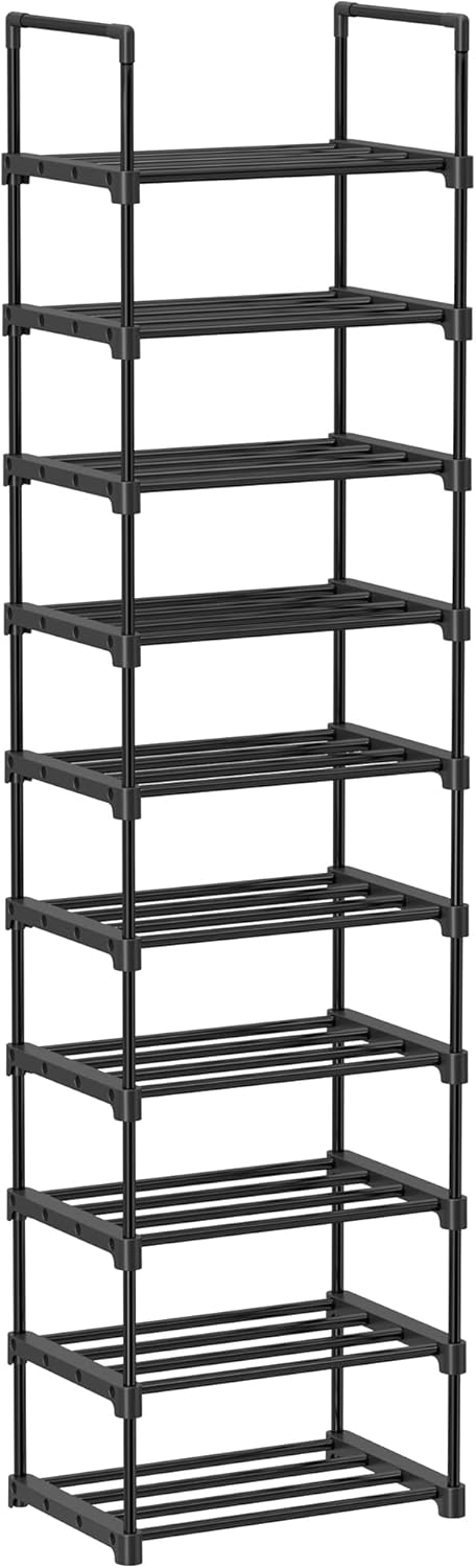 SONGMICS 10-Tier Shoe Rack LSA25BK