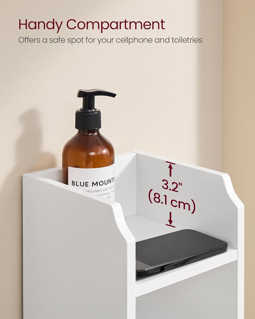 VASAGLE Corner Floor Cabinet BBC310W01