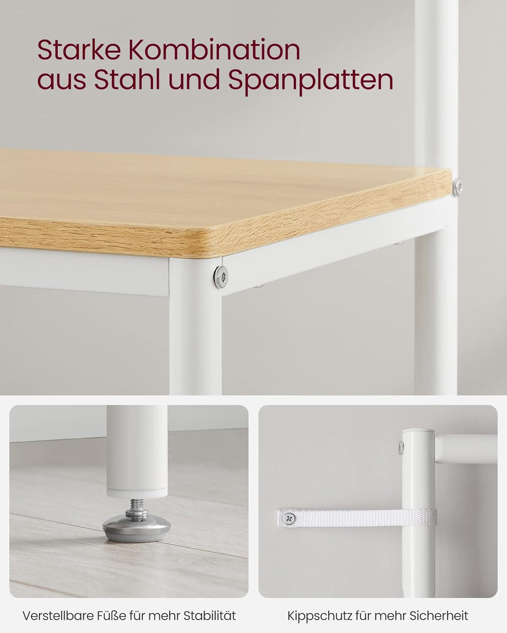 VASAGLE Coat Rack HSR415W09