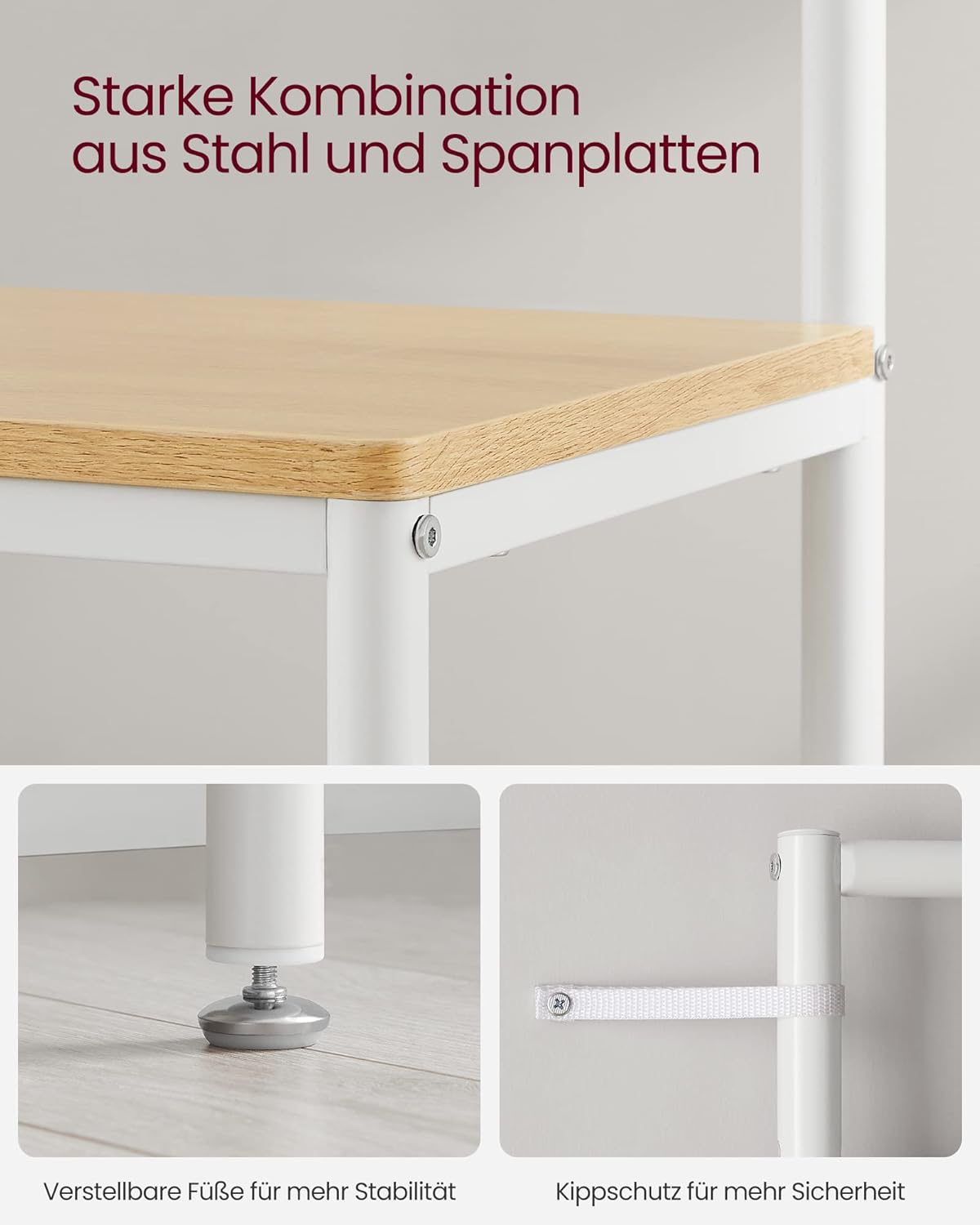 VASAGLE Coat Rack HSR415W09