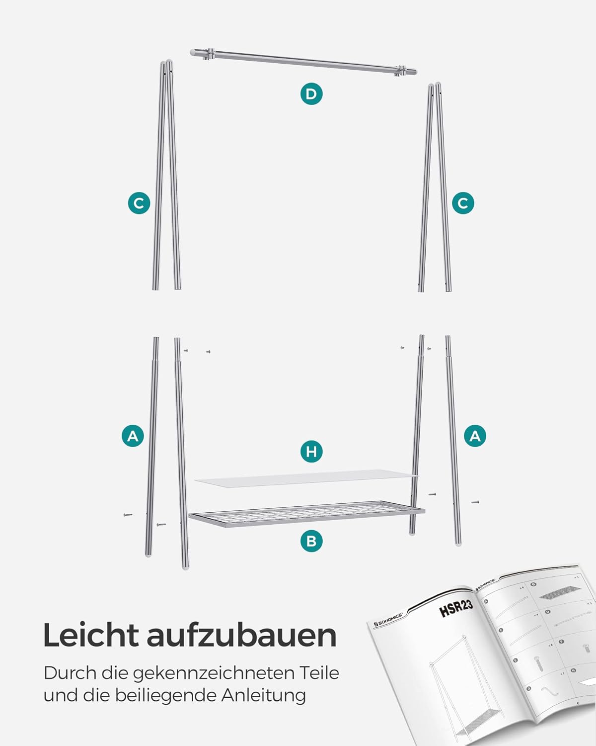SONGMICS Clothes Rack HSR023E01