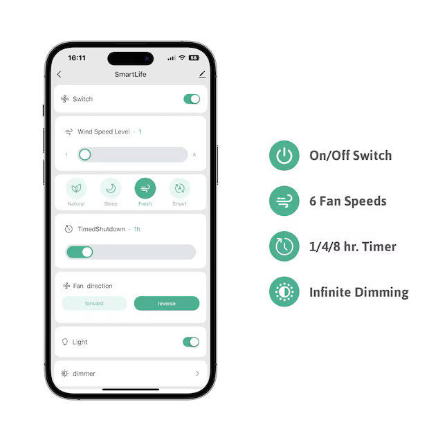 Smart LED Ceiling Fan