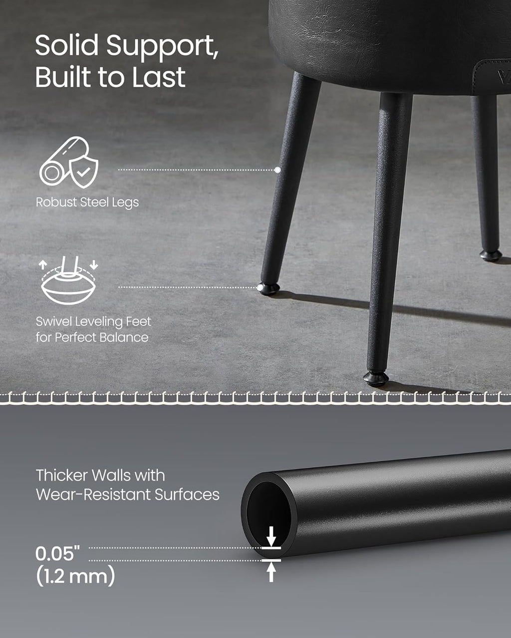 VASAGLE Storage Ottoman LOM005B01