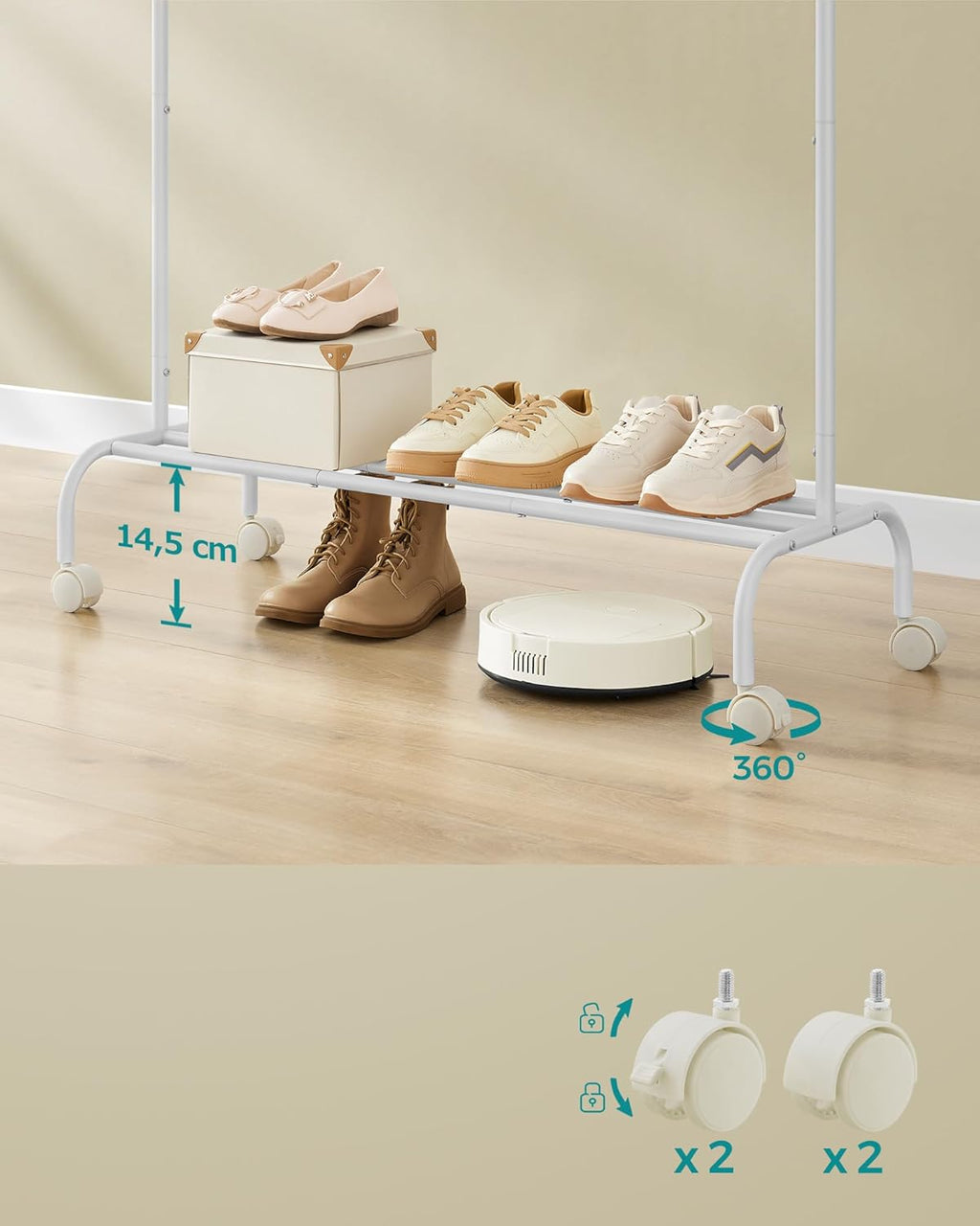 SONGMICS Clothes Rack HSR131W01