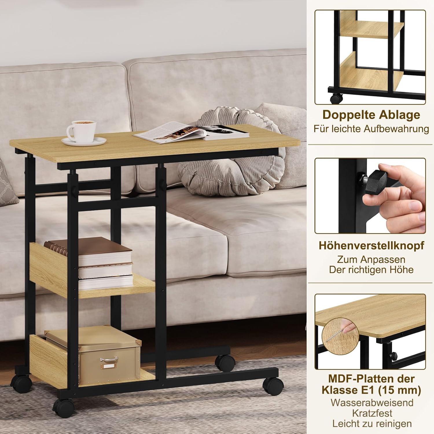 WOLTU Side Table BTS08hei