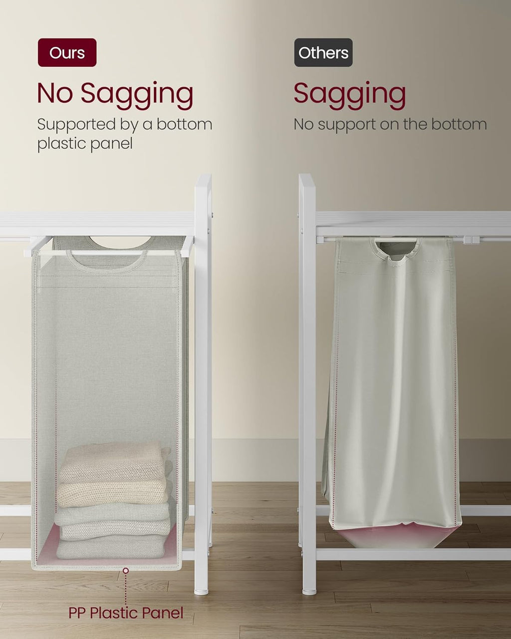 VASAGLE Laundry Basket BLH401W01