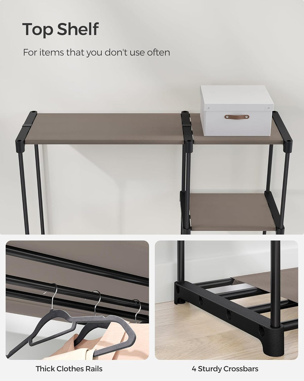 SONGMICS Freestanding Wardrobe RYG026R02