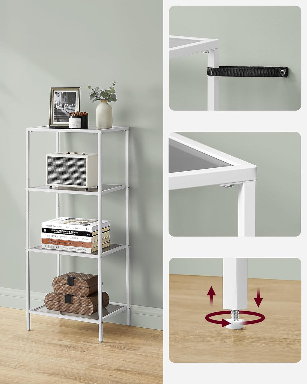 VASAGLE Bathroom Shelf