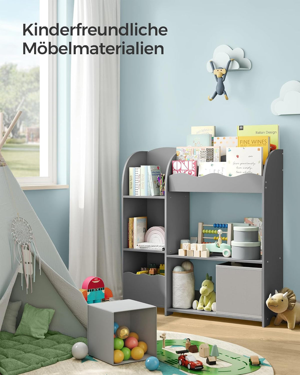 SONGMICS Children's Bookcase GKR042G01