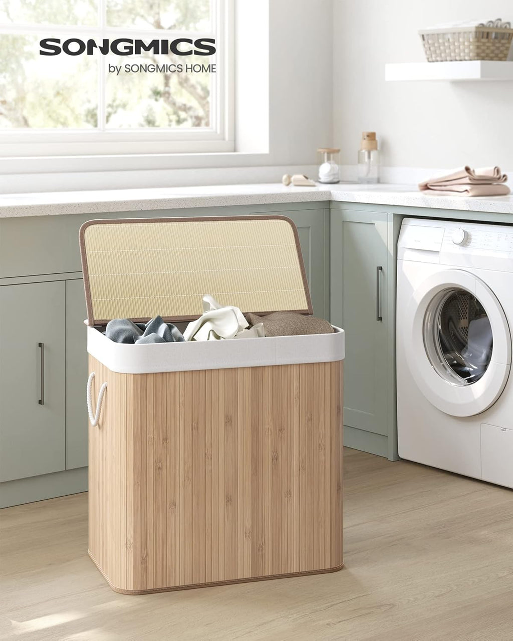 SONGMICS Laundry Basket LCB091N01