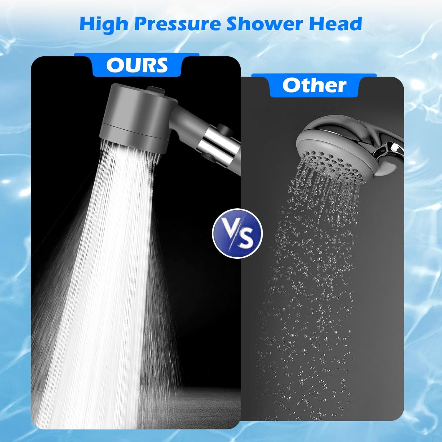 High Pressure Shower Head with Filter