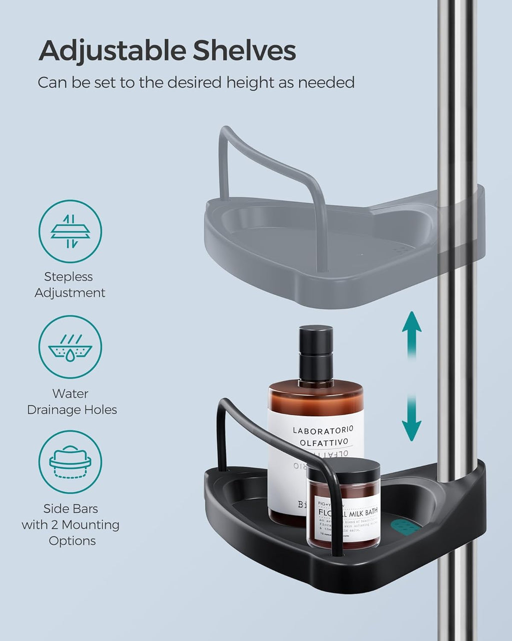 SONGMICS Shower Caddy BCB002B01