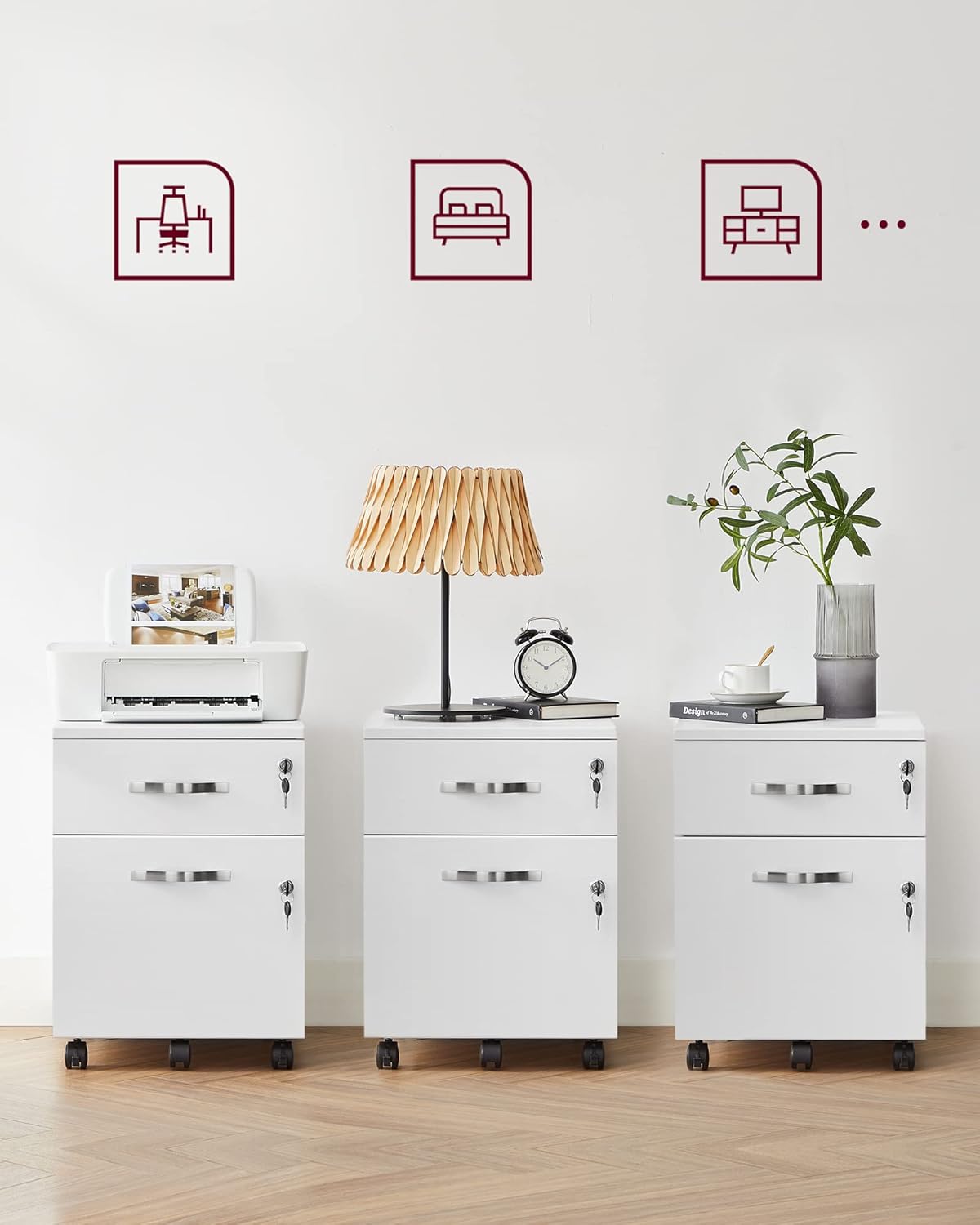 VASAGLE Small Storage Cabinet LCD022T46V1